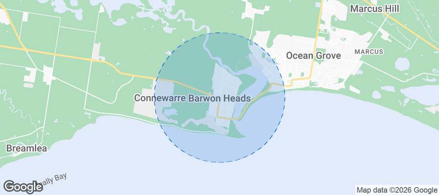 Barwon Heads Airbnb map